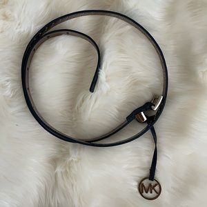 Navy Blue Metallic Michael Kors Belt- Size Small!